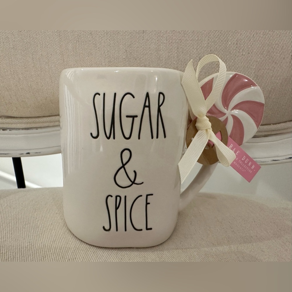 Rae Dunn Sugar & Spice Candy Christmas Mug NWT 🍬